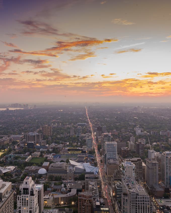 Overview of One Bloor's exterior designs providing unparalleled views of the surrounding cityscape